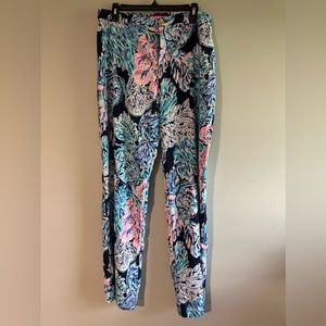 Lilly Pulitzer Malorie High Rise Stretch Pants - 14